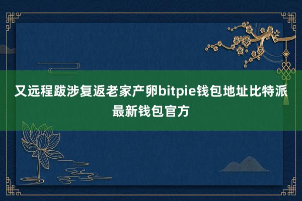 又远程跋涉复返老家产卵bitpie钱包地址比特派最新钱包官方