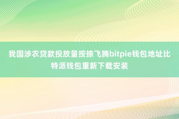 我国涉农贷款投放量按捺飞腾bitpie钱包地址比特派钱包重新下载安装