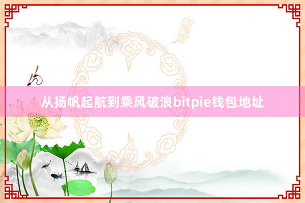 从扬帆起航到乘风破浪bitpie钱包地址