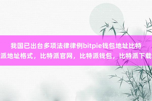 我国已出台多项法律律例bitpie钱包地址比特派地址格式，比特派官网，比特派钱包，比特派下载