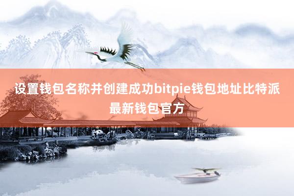 设置钱包名称并创建成功bitpie钱包地址比特派最新钱包官方