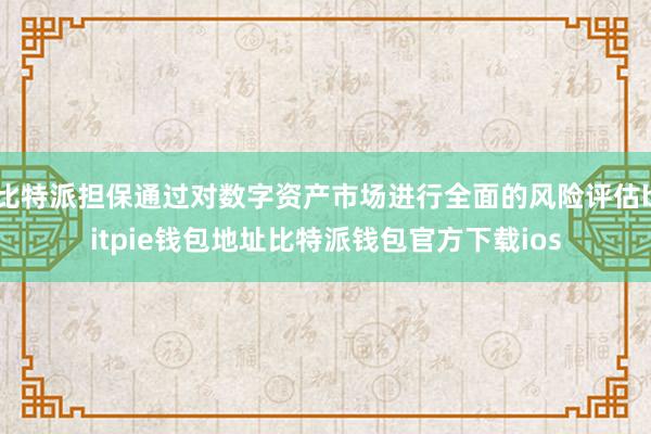 比特派担保通过对数字资产市场进行全面的风险评估bitpie钱包地址比特派钱包官方下载ios