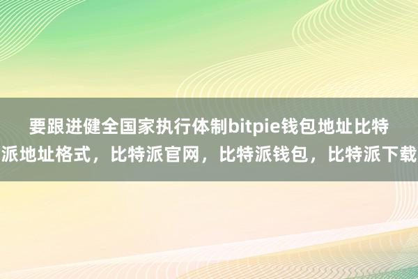 要跟进健全国家执行体制bitpie钱包地址比特派地址格式，比特派官网，比特派钱包，比特派下载