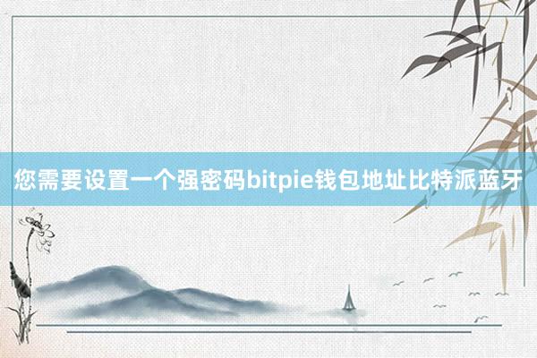 您需要设置一个强密码bitpie钱包地址比特派蓝牙