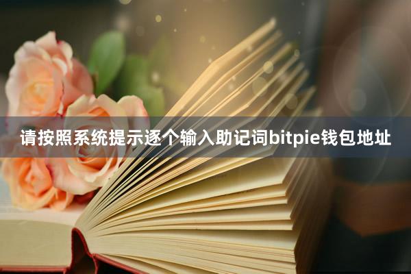 请按照系统提示逐个输入助记词bitpie钱包地址