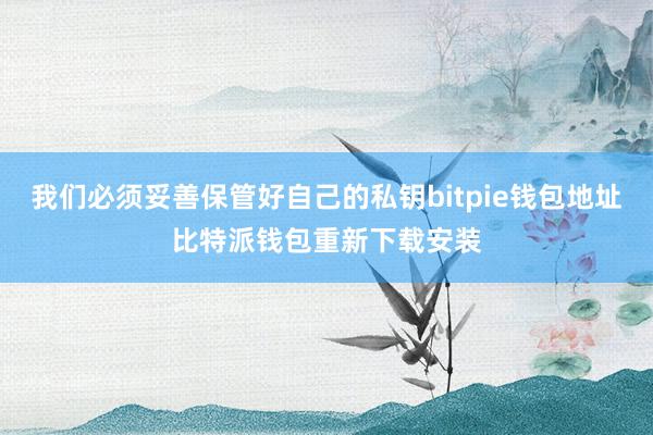 我们必须妥善保管好自己的私钥bitpie钱包地址比特派钱包重新下载安装