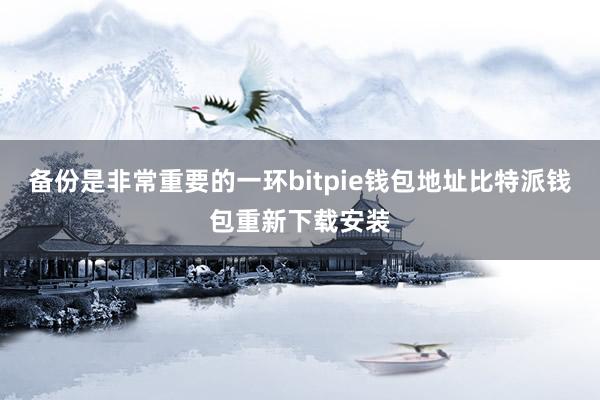 备份是非常重要的一环bitpie钱包地址比特派钱包重新下载安装