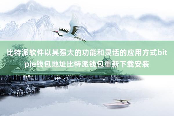 比特派软件以其强大的功能和灵活的应用方式bitpie钱包地址比特派钱包重新下载安装