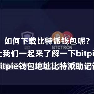 如何下载比特派钱包呢？下面就让我们一起来了解一下bitpie钱包地址比特派助记词登陆