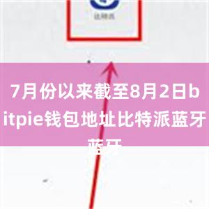 7月份以来截至8月2日bitpie钱包地址比特派蓝牙