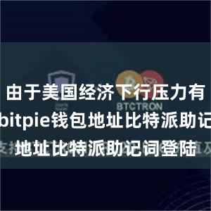 由于美国经济下行压力有所加大bitpie钱包地址比特派助记词登陆