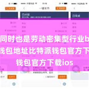 同时也是劳动密集型行业bitpie钱包地址比特派钱包官方下载ios