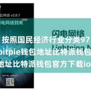 按照国民经济行业分类97大类统计bitpie钱包地址比特派钱包官方下载ios