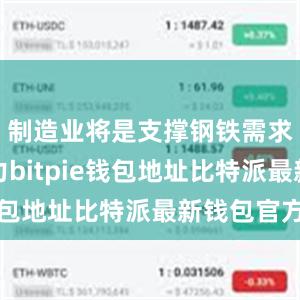 制造业将是支撑钢铁需求主要动力bitpie钱包地址比特派最新钱包官方