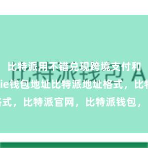 比特派用不错兑现跨境支付和转账bitpie钱包地址比特派地址格式，比特派官网，比特派钱包，比特派下载