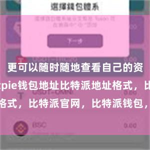 更可以随时随地查看自己的资产情况bitpie钱包地址比特派地址格式，比特派官网，比特派钱包，比特派下载