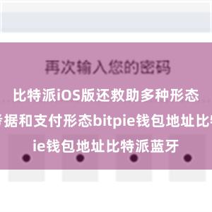 比特派iOS版还救助多种形态的安全考据和支付形态bitpie钱包地址比特派蓝牙