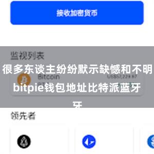 很多东谈主纷纷默示缺憾和不明bitpie钱包地址比特派蓝牙