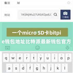 一个micro SD卡bitpie钱包地址比特派最新钱包官方